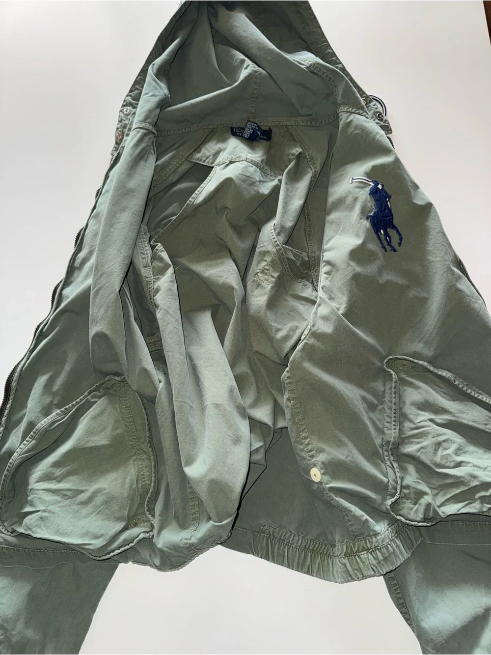 Polo Ralph Lauren Hooded Jacket Big Pony Olive Green